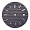 Luminous Glow in the Dark Brass Clock Face Dial, Flat Round, Dark Slate Blue, 30.8mm