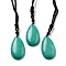 Synthetic Turquoise Pendant Necklace with Nylon Cord for Women, Teardrop, 27.76~27.95 inch(70.5~71cm)