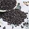 Baking Paint Glass Seed Beads, Cylinder, Coffee, 2.5x2mm, Hole: 1.4mm, about 45359pcs/pound