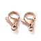 Ion Plating(IP) 304 Stainless Steel Lobster Claw Clasps, Parrot Trigger Clasps, Rose Gold, 15x9x4.5mm, Hole: 2mm