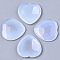 Opalite Thumb Worry Stone, Pocket Palm Stones, for Healing Reiki Stress Relief, Heart Shape, 39~40x39~40x5~6mm