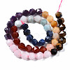 Chakra Theme Natural Tiger Eye & Rose Quartz & Amethyst & Topaz Jade & Red Agate & Amazonite & Sodalite Beads Strands G-S376-002B-2