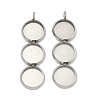 304 Stainless Steel Pendant Cabochon Settings STAS-K320-03B-P-1