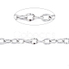 Tarnish Resistant 304 Stainless Steel Dapped Cable Chains CHS-D027-01P-1