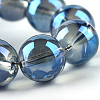 Electroplate Glass Beads Strands X-EGLA-Q062-8mm-A14-4