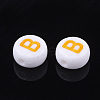 Initial Acrylic Beads OACR-E001-20B-2