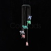 LED Solar Powered Dog Wind Chime HJEW-I009-04-7