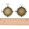 Vintage Tibetan Style Alloy Pendant Cabochon Settings TIBEP-M018-92AB-NF-3