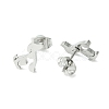 Non-Tarnish Cute Little Animal Theme 304 Stainless Steel Stud Earrings EJEW-B041-02A-P-2