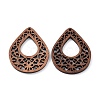 Walnut Wood Laser Cut Pendants WOOD-Q051-03F-1
