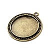 Vintage Tibetan Style Alloy Pendant Cabochon Bezel Settings LS-TIBEP-M018-88AB-NF-2