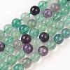 Natural Fluorite Bead Strands G-D840-56-8mm-AB-4