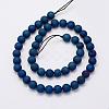 Electroplate Natural Druzy Agate Beads Strands G-G708-6mm-03-2