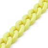 Handmade Opaque Acrylic Curb Chains X-AJEW-JB00662-08-2