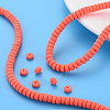 Handmade Polymer Clay Beads Strands CLAY-N008-008-37-7