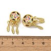 Brass Enamel European Beads KK-H487-07G-3