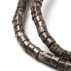 Natural Snowflake Obsidian Beads Strands G-E612-A07-3