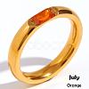 304 Stainless Steel Pave Cubic Zirconia Finger Rings FS-WG61B2A-21-1