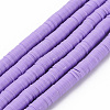 Handmade Polymer Clay Bead Strands CLAY-T002-6mm-57-1