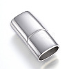 Tarnish Resistant 304 Stainless Steel Magnetic Clasps with Glue-in Ends X-STAS-D159-28P-1