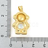 Rack Plating Brass Pendants ZIRC-L100-160G-01-3