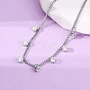 304 Stainless Steel Charm Bracelets BJEW-A047-02P-3