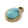 Synthetic Turquoise Pendants STAS-R009-04G-07-2