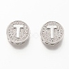 Platinum Plated Brass Micro Pave Cubic Zirconia Multi-Strand Links KK-P191-01T-P-1