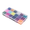 18 Colors Transparent Glass Beads FGLA-X0001-04A-6mm-2