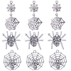 40Pcs 4 Style Tibetan Style Alloy Pendants TIBE-SC0001-85-1