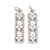 Brass Micro Pave Cubic Zirconia Pendants KK-Z146-30P-1