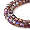 Electroplate Glass Beads Strands EGLA-D018-4x4mm-81-4