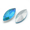 Pointed Back Glass Rhinestone Cabochons RGLA-T020-7x15mm-05-2