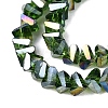 Electroplate Transparent Glass Beads Strands EGLA-Q139-01A-A21-3