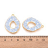 304 Stainless Steel Enamel Pendants STAS-OY002-90G-01-3