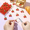 50Pcs Acrylic Cherry Pendants PALLOY-CJ00164-5