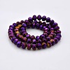 Full Plated Faceted Rondelle Glass Beads Strands GLAA-A024E-FP03-2