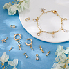 Brass Huggie Hoop Earrings Making Kits GLAA-PH0033-52-4