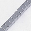 Electroplate Non-magnetic Synthetic Hematite Beads Strands G-J170A-2x2mm-M-4