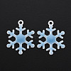 Spray Painted Alloy Enamel Pendants X-ENAM-N055-036B-NR-2