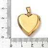 304 Stainless Steel Locket Pendants STAS-H255-02G-08-3