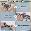 Ethnic Style Polyester Ribbon OCOR-WH0105-092A-3