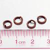 90pcs Red Copper Color Brass Open Jump Rings X-JRC6MM-R-3