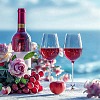Alloy & Glass Bead Wine Glass Charms AJEW-GO00022-6