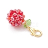 10Pcs Fruits Glass Pendant Decorations HJEW-MZ00339-5