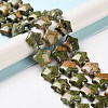 Natural Unakite Beads Strands G-NH0005-014-2