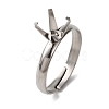304 Stainless Steel Cuff Ring Components STAS-D372-01P-06-1