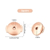 2Pairs Sterling Silver Ear Nuts STER-CN0001-07A-2