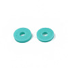 Handmade Polymer Clay Beads Strands CLAY-R089-6mm-031-4