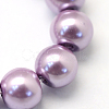 Baking Paint Pearlized Glass Pearl Round Bead Strands X-HY-Q003-4mm-44-2